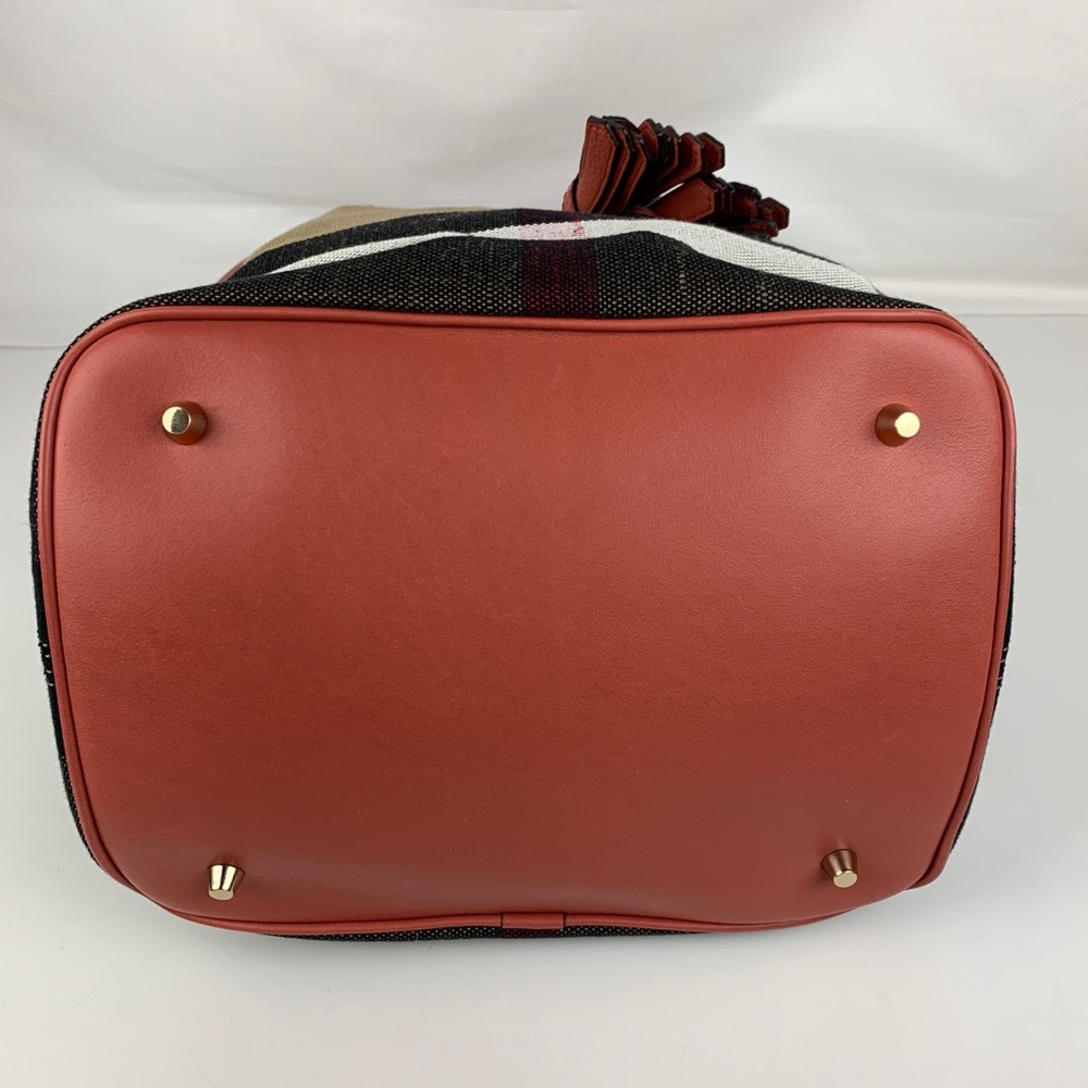 New Burberry Brit Grainy Ashby Check Tote Bag - Picture 5 of 7